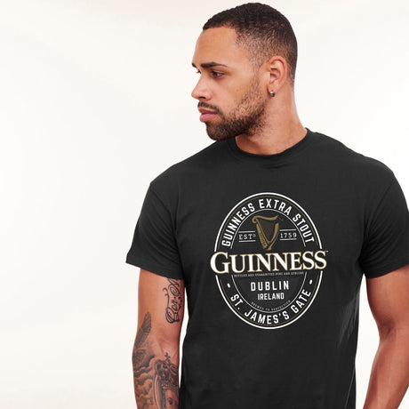Guinness logo print T-shirt - Black |T-Shirt | Guinness | Absolute Rugby