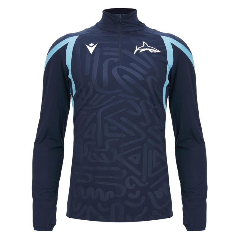 2026-2027 Sale Sharks Quarter Zip Training Top (Navy)_0