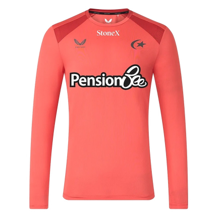 2026-2027 Saracens Rugby Long Sleeve Training Shirt (Rose)_0