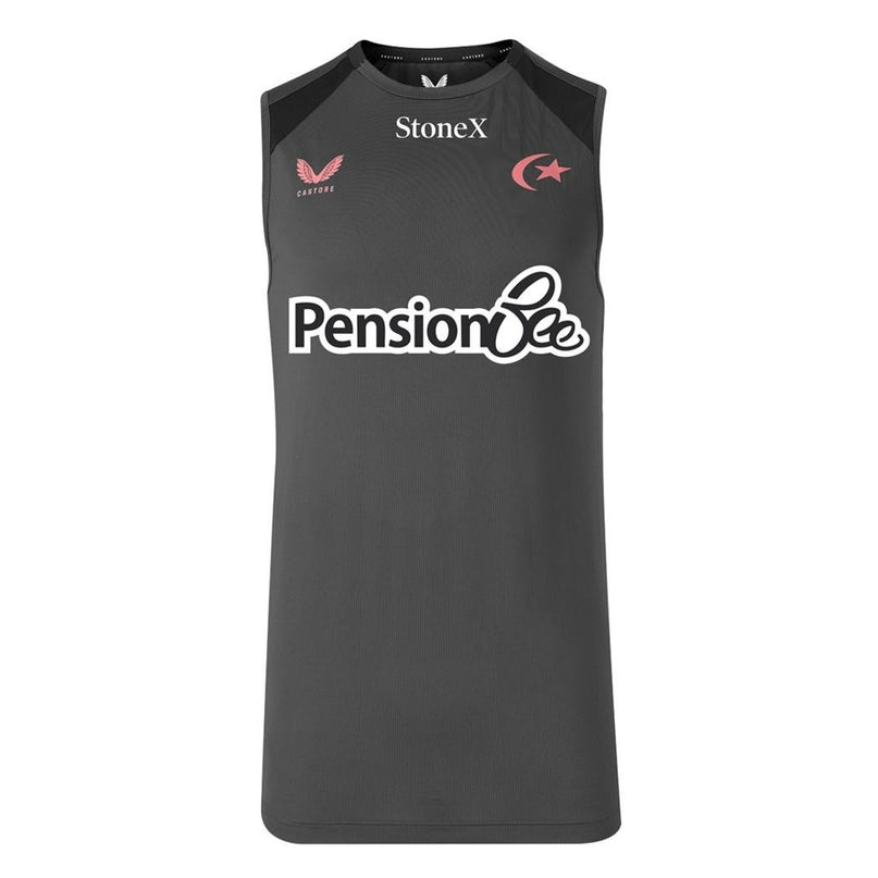 2026-2027 Saracens Rugby Training Vest (Gunmetal)_0