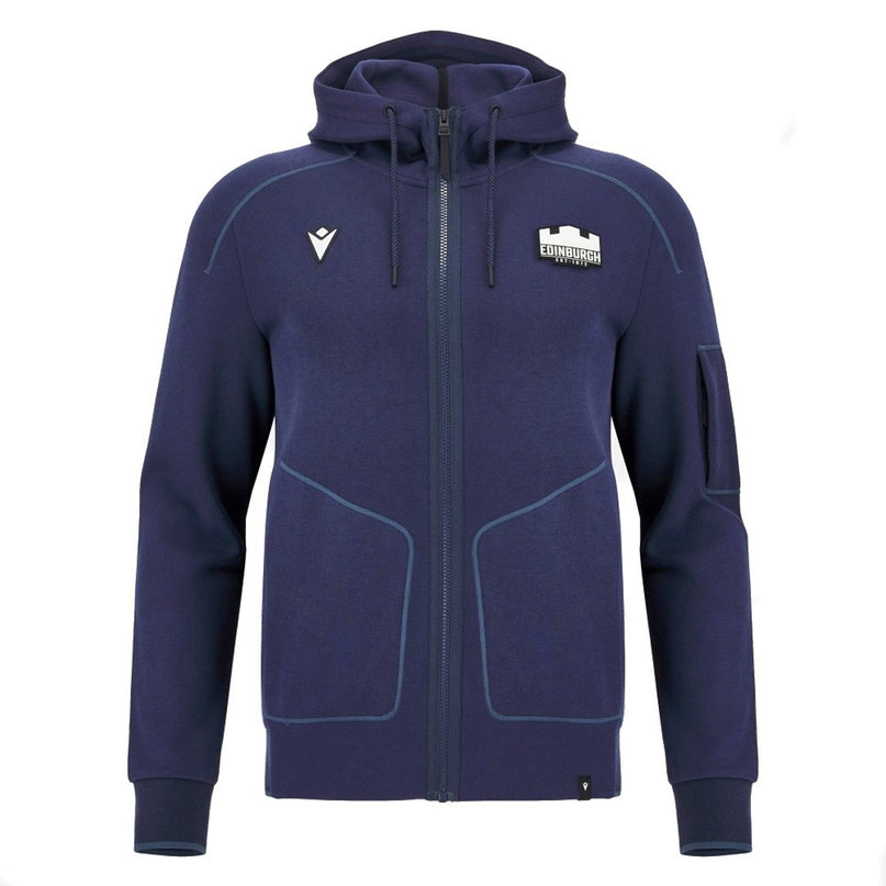 2026-2027 Edinburgh Rugby Full Zip Tech Hoodie (Navy)_0