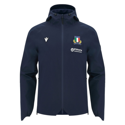 2026-2027 Italy Rugby Staff Rain Jacket (Navy)_0
