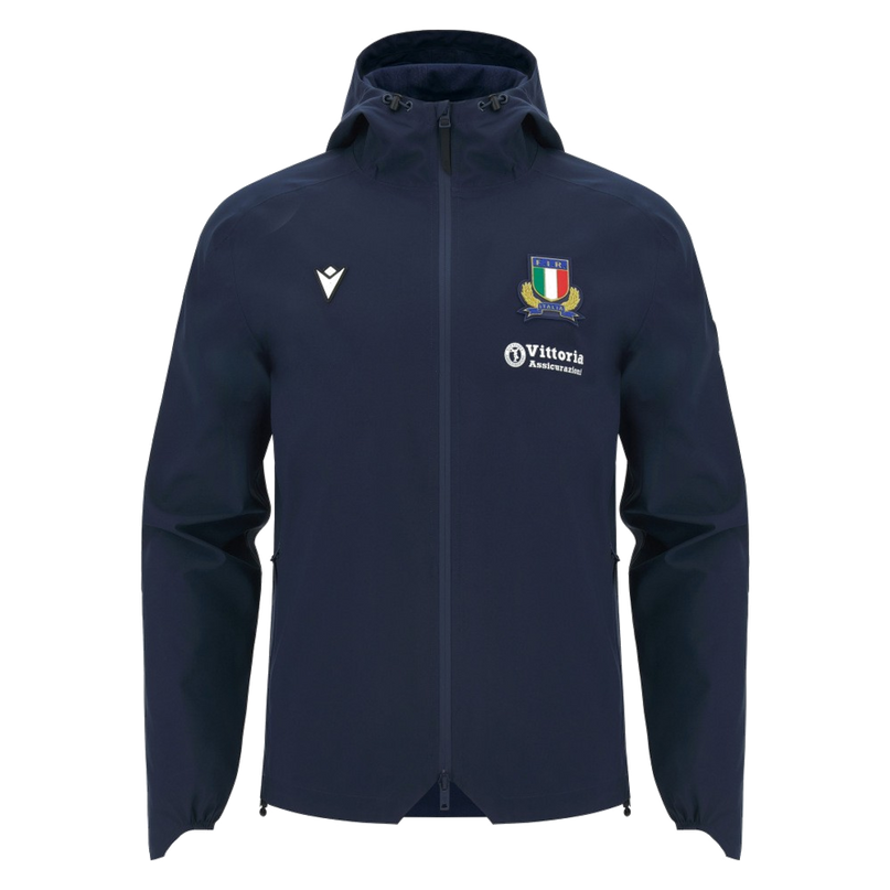 2026-2027 Italy Rugby Staff Rain Jacket (Navy)_0