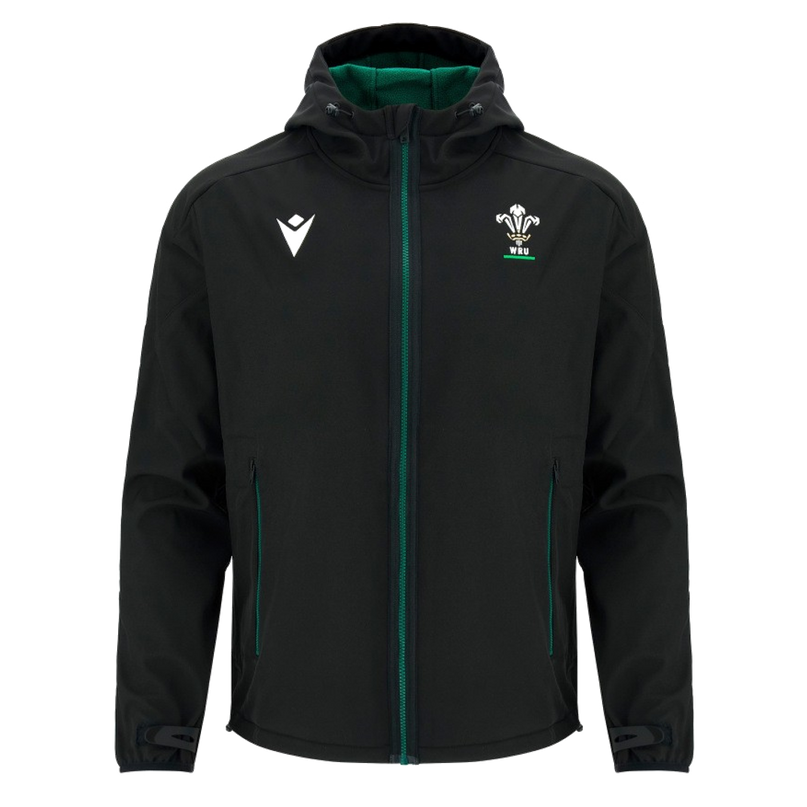 2026-2027 Wales WRU Travel Softshell Jacket (Black) - Kids_0