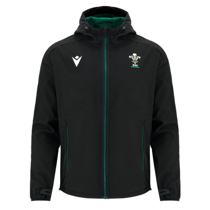 2026-2027 Wales WRU Travel Softshell Jacket (Black) - Kids_0