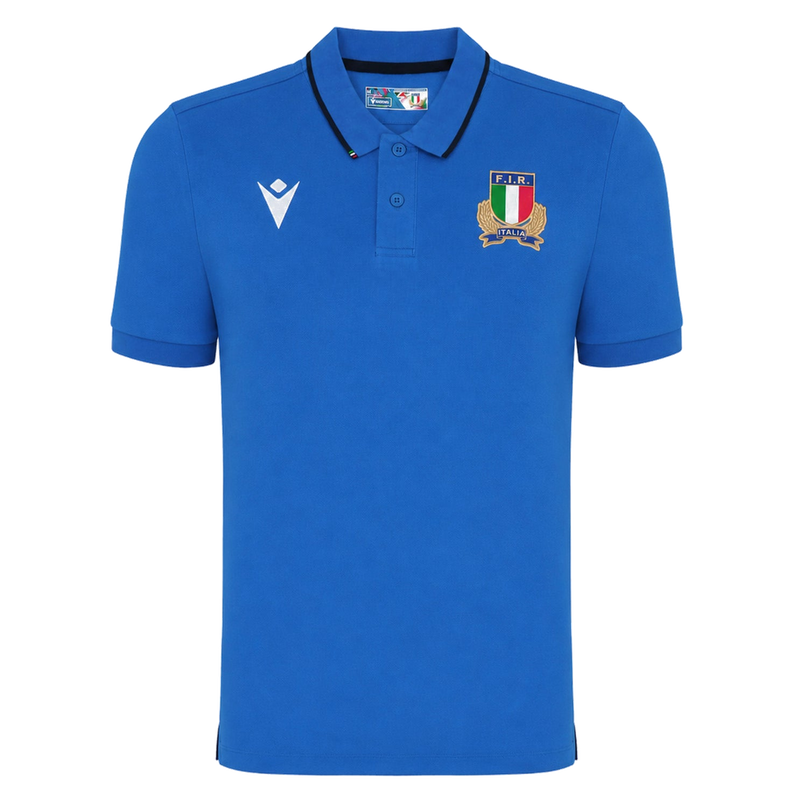 2026-2027 Italy Rugby Cotton Polo Shirt (Blue)_0