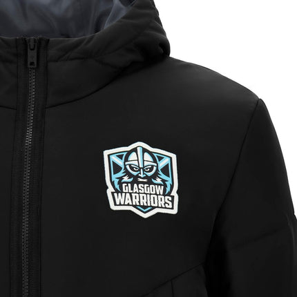 2026-2027 Glasgow Warriors Long Padded Jacket (Black)_3