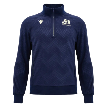 2026-2027 Scotland Rugby Quarter Zip Fleece Top (Navy)_0