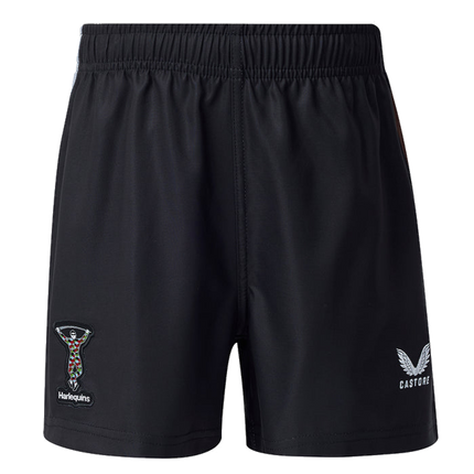 2026-2027 Harlequins Home Shorts (Black) - Kids_0
