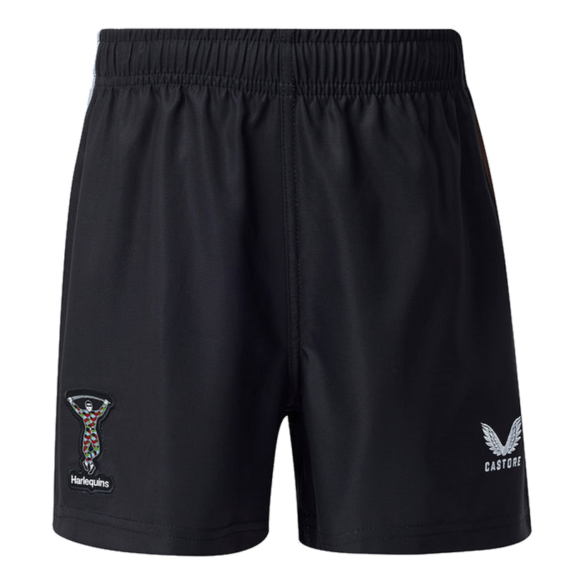 2026-2027 Harlequins Home Shorts (Black) - Kids_0