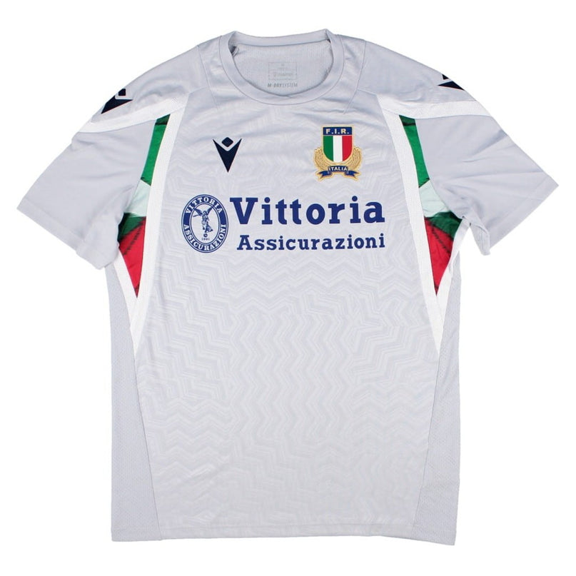 2026-2027 Italy Rugby Staff Training Shirt (Grey)_0