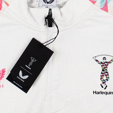 2026-2027 Harlequins Rugby Pre Match 1/4 Zip (White)_3