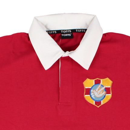 Tonga 1923 Home Vintage Rugby Long Sleeve Shirt (Red)_3