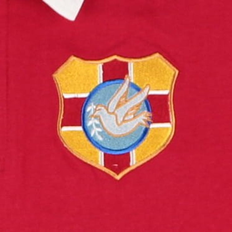 Tonga 1923 Home Vintage Rugby Long Sleeve Shirt (Red)_4