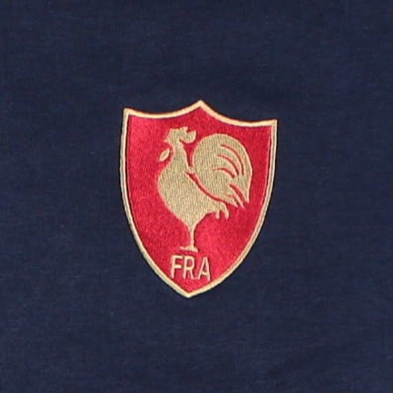 France Vintage Rugby Quarter Zip Top (Navy)_4