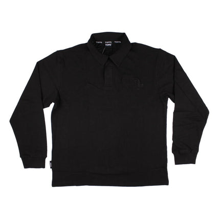 Argentina Blackout Badge Long Sleeve Vintage Rugby Shirt_0