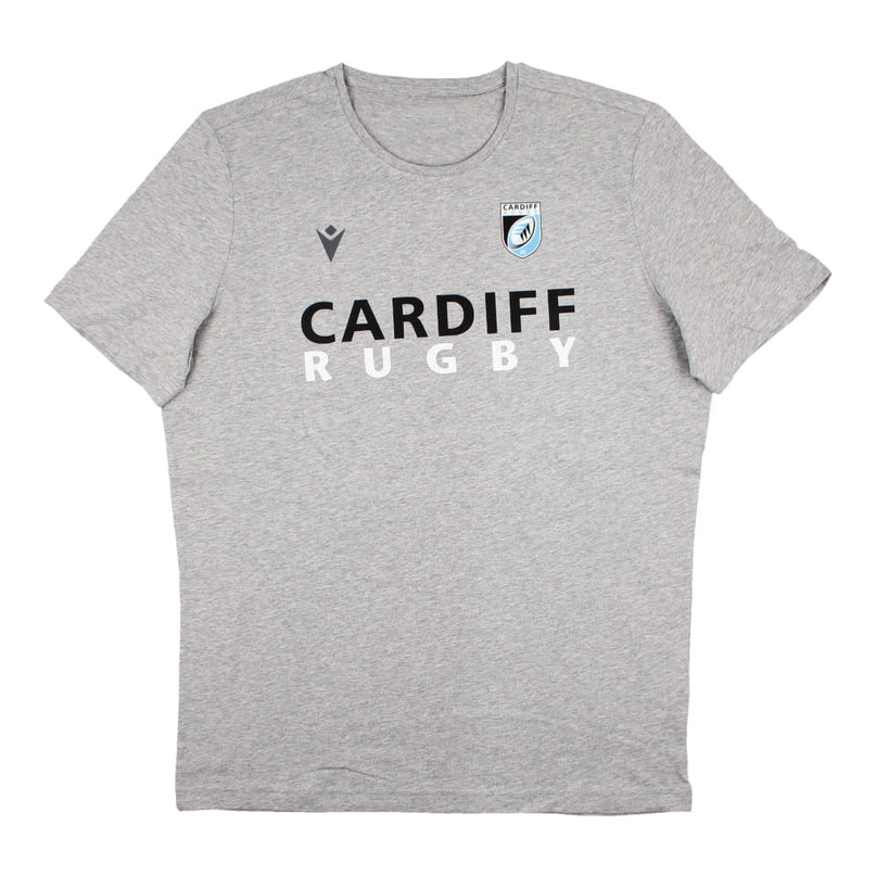 2022-2023 Cardiff Blues Leisure Cotton Tee (Grey) |Product - T-Shirt | Macron | Absolute Rugby