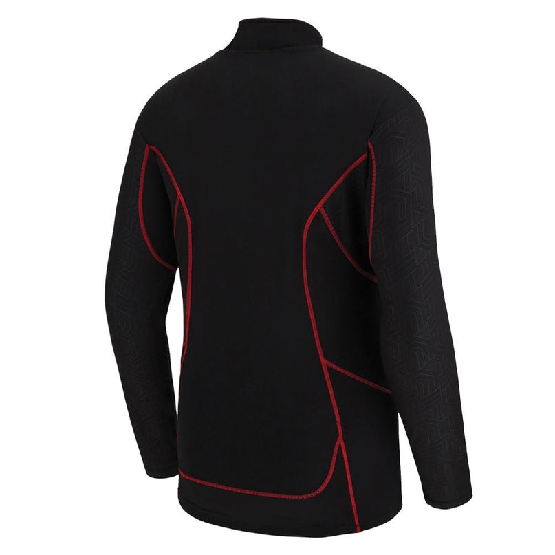 2022-2023 Wales Rugby Travel 1/4 Zip Softshell (Black) |Product - Jackets | Macron | Absolute Rugby