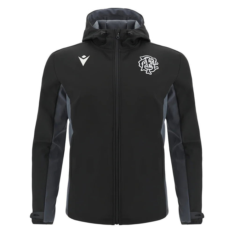 2023-2024 Barbarians Softshell Rugby Jacket (Black) |Product - Jackets | Macron | Absolute Rugby