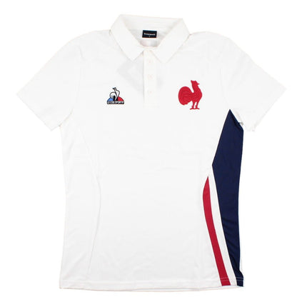 2023-2024 France Rugby Presentation Polo Shirt (White) |Product - Polo Shirts | Macron | Absolute Rugby