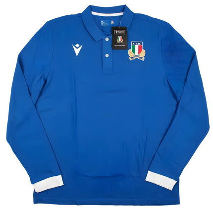 2023-2024 Italy Rugby Home LS Cotton Shirt |Product - Football Shirts | Macron | Absolute Rugby