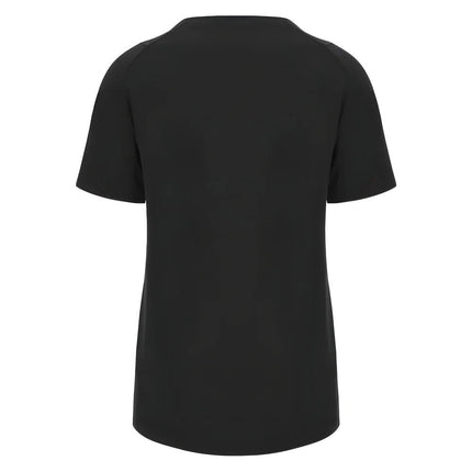 2023-2024 Wales Rugby WRU Cotton Tee (Black) - Ladies |Product - T-Shirt | Macron | Absolute Rugby
