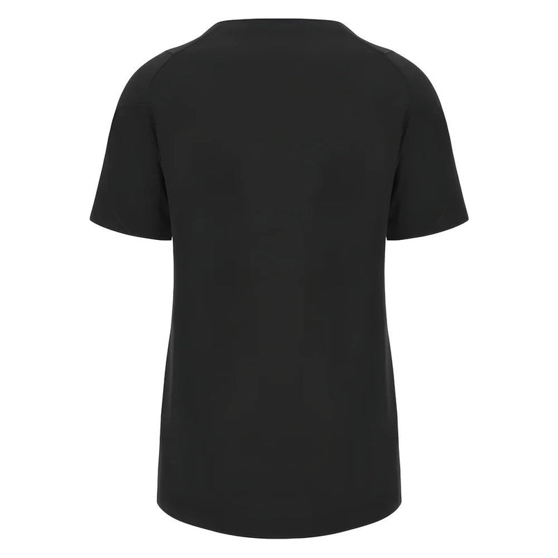 2023-2024 Wales Rugby WRU Cotton Tee (Black) - Ladies |Product - T-Shirt | Macron | Absolute Rugby