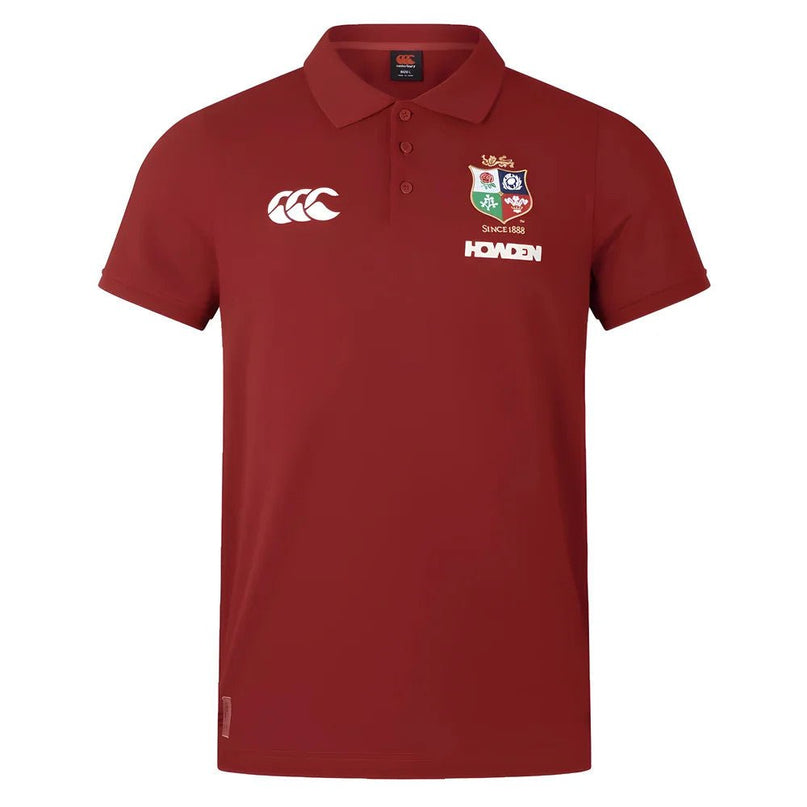 2024-2025 British & Irish Lions Pique Polo Shirt (Red) |Product - Polo Shirts | Canterbury | Absolute Rugby