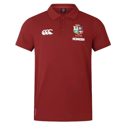 2024-2025 British & Irish Lions Pique Polo Shirt (Red) |Product - Polo Shirts | Canterbury | Absolute Rugby