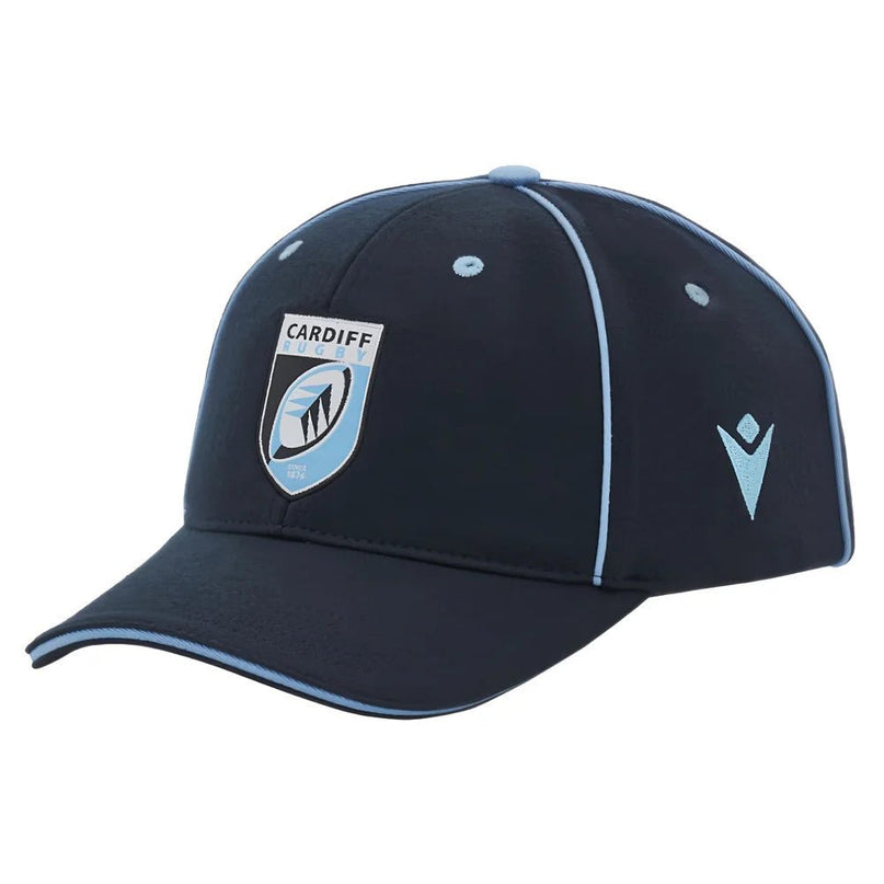 2024-2025 Cardiff Blues Rugby Baseball Cap (Navy) |Product - Headwear | Macron | Absolute Rugby