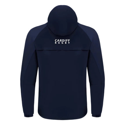 2024-2025 Cardiff Blues Rugby Full Zip Waterproof Jacket (Navy) |Product - Jackets | Macron | Absolute Rugby