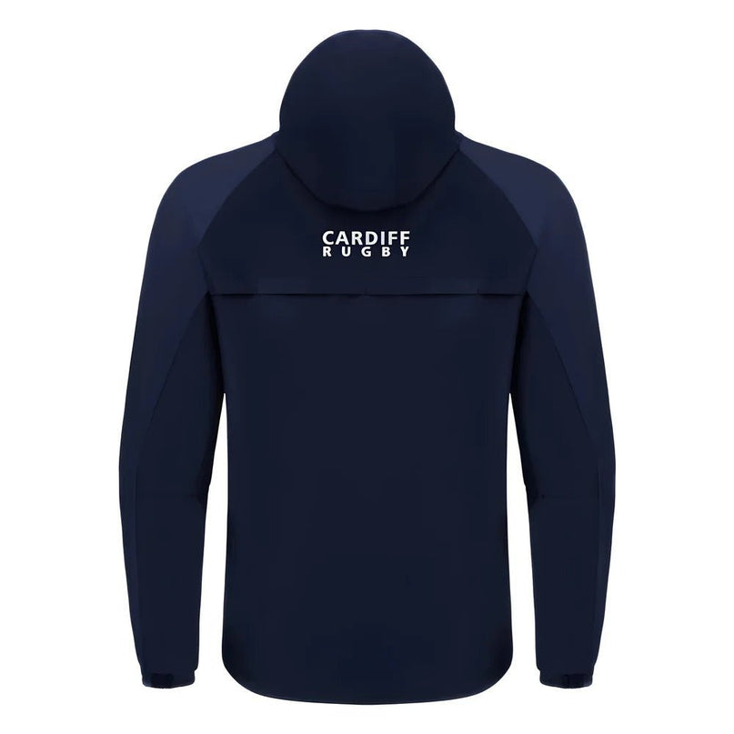 2024-2025 Cardiff Blues Rugby Full Zip Waterproof Jacket (Navy) |Product - Jackets | Macron | Absolute Rugby