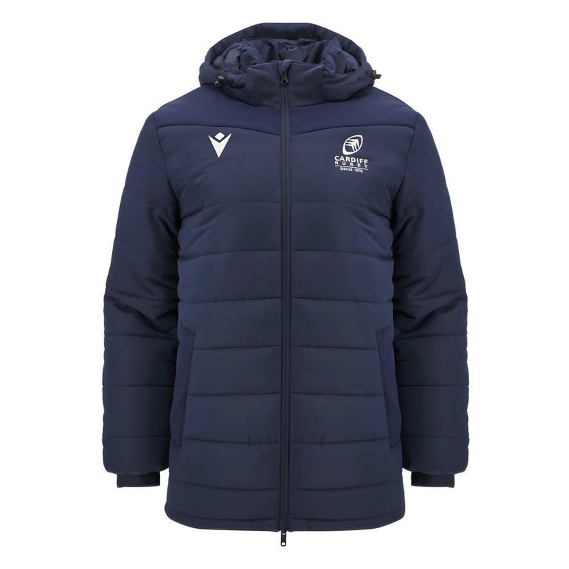 2024-2025 Cardiff Blues Rugby Travel Jacket (Navy) |Product - Jackets | Macron | Absolute Rugby
