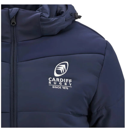 2024-2025 Cardiff Blues Rugby Travel Jacket (Navy) |Product - Jackets | Macron | Absolute Rugby