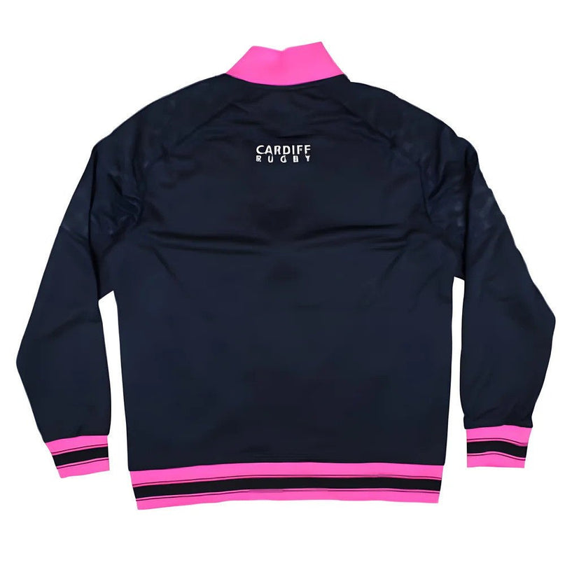 2024-2025 Cardiff Blues Rugby Warmup Anthem Jacket (Navy) |Product - Jackets | Macron | Absolute Rugby