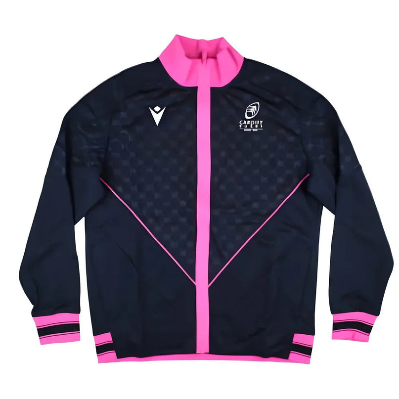2024-2025 Cardiff Blues Rugby Warmup Anthem Jacket (Navy) |Product - Jackets | Macron | Absolute Rugby