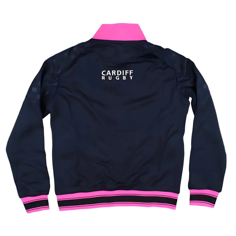 2024-2025 Cardiff Blues Warm Up Anthem Jacket (Navy) - Kids |Product - Jackets | Macron | Absolute Rugby