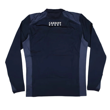 2024-2025 Cardiff Rugby Training Roundneck Top (Navy) |Product - Training Tops | Macron | Absolute Rugby