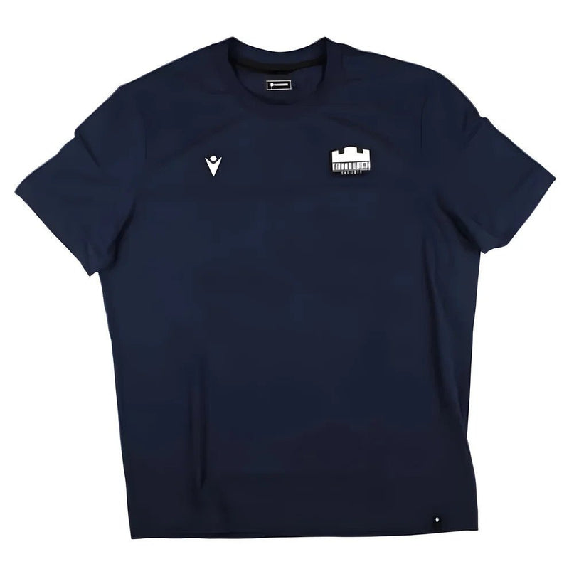 2024-2025 Edinburgh Rugby Ath Travel Cotton Shirt (Navy) |Product - T-Shirt | Macron | Absolute Rugby