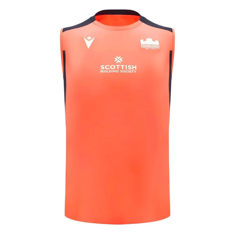 2024-2025 Edinburgh Rugby Sleeveless Jersey (Orange) |Product - Sleeveless | Macron | Absolute Rugby