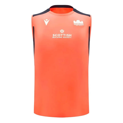 2024-2025 Edinburgh Rugby Sleeveless Jersey (Orange) |Product - Sleeveless | Macron | Absolute Rugby