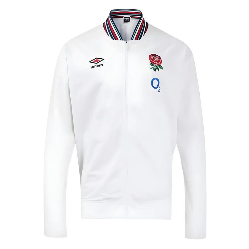 2024-2025 England Rugby Anthem Jacket O2 (White) - Womens |Product - Jackets | Umbro | Absolute Rugby