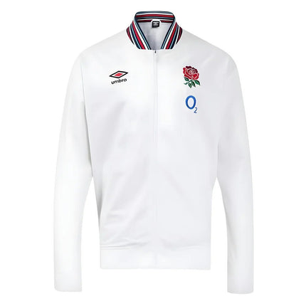 2024-2025 England Rugby Anthem Jacket O2 (White) - Womens |Product - Jackets | Umbro | Absolute Rugby