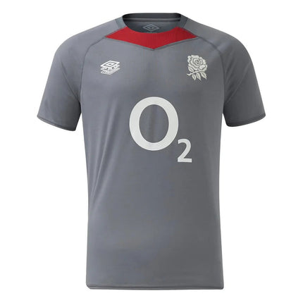 2024-2025 England Rugby Relaxed O2 Training Jersey (Grey) |Product - Training Shirts | Umbro | Absolute Rugby