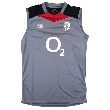 2024-2025 England Rugby Sleeveless Jersey O2 (Grey) - Kids |Product - Training Shirts | Umbro | Absolute Rugby