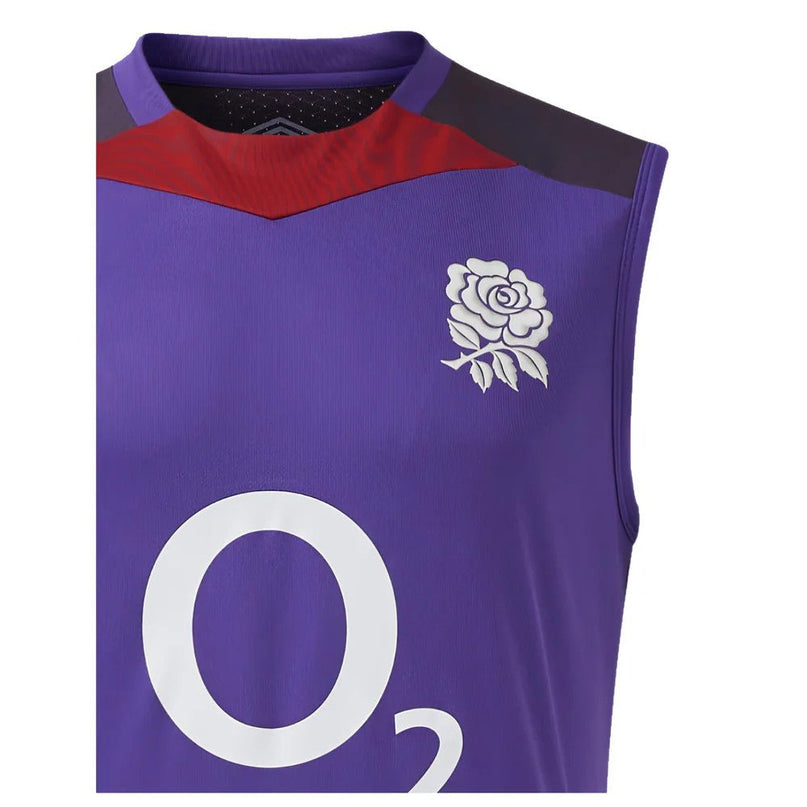 2024-2025 England Rugby Sleeveless Jersey (Violet) - Kids |Product - Sleeveless | Umbro | Absolute Rugby
