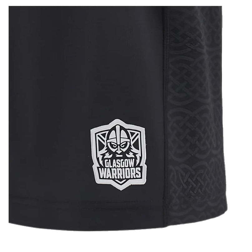 2024-2025 Glasgow Warriors Rugby Home Shorts (Black) - Kids |Product - Shorts | Macron | Absolute Rugby