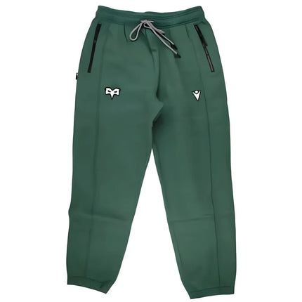 2024-2025 Ospreys Rugby Ath Travel Cotton Pants (Green) |Product - Pants | Macron | Absolute Rugby