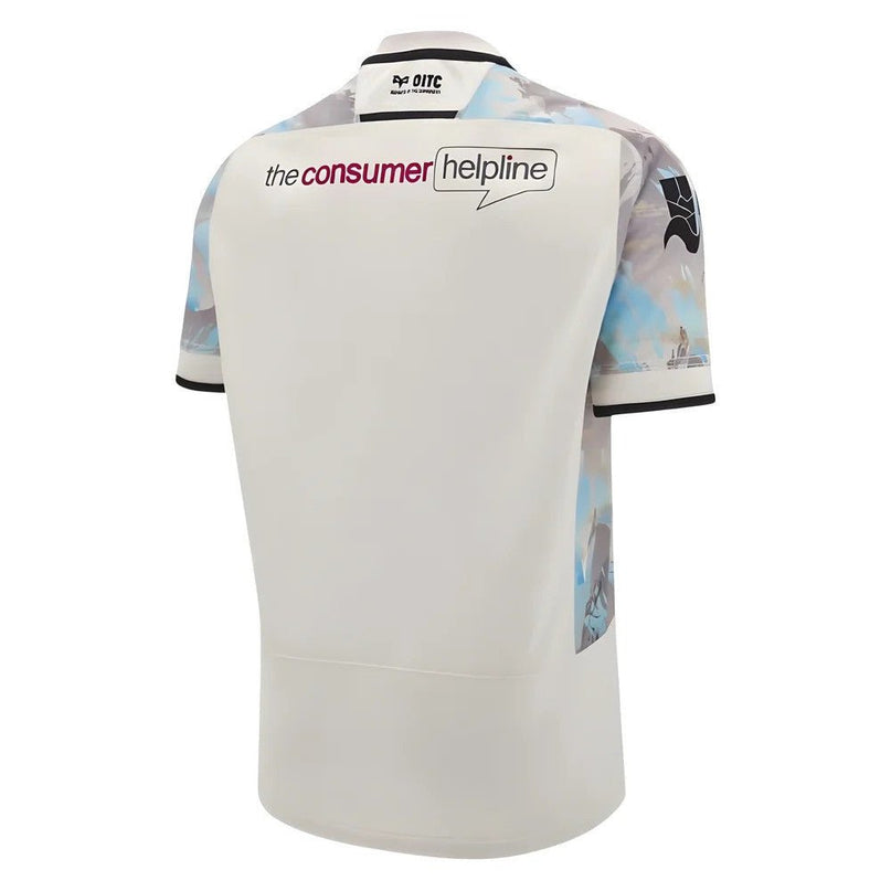 2024-2025 Ospreys Rugby Away Replica Shirt |Product - Football Shirts | Macron | Absolute Rugby
