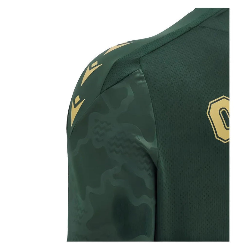 2024-2025 Ospreys Rugby LS Poly Training Shirt (Green) |Product - Training Shirts | Macron | Absolute Rugby